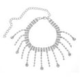 thumbnail image 2 of Boho Rhinestone Ankle Chain - Elegant Gypsy Beach Foot Jewelry with Adjustable Clasp for Women & Teens, 2 of 4