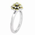 thumbnail image 3 of Sterling Silver Stackable Expressions Calendula Ring - Size 9, 3 of 3