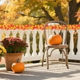 thumbnail image 5 of KeirineCC 1PCS Orange Leaf Garland,5.8Ft Halloween Garland Artificial Maple Leaf Autumn Hanging Fall Vines Thanksgiving Decorations Fall Decor,Maple Leaf Dining Table Front Door Decor,A, 5 of 9
