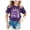 Clear, variant on ibiyuan Clothes For Boys,Purple Childrens T Shirt Month Flag Childrens Short Sleeve T Shirt Top