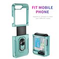 thumbnail image 2 of Dteck for Samsung Galaxy Z Flip 6 Case with Back Screen Protector + Hinge Protection + Finger Ring Metal Kickstand, Heavy Duty Shockproof Rugged Protective Cover for Samsung Galaxy Z Flip 6,Mint, 2 of 8