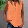 thumbnail image 2 of Casual Women Sleeveless Shirt With Button Design Versatile Top For Daily Wear And Pairing With Jeans, 2 of 2
