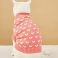 thumbnail image 5 of Pet Clothes Valentine's Day Sweater for Dogs and Cats Valentine's Outfit for Small to Large Cozy Knitted Sweater for Dogs and Cats Ideal Pet, 5 of 8