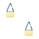 thumbnail image 2 of Bewildely Bolsa de malla de juguete de playa con diseño de hombro ajustable y conveniente, bolsa de malla para niños, bolsa de playa, piscina cinturón azul amarillo 24*20cm 2Conjunto, 2 of 6