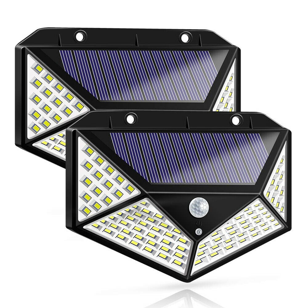 1Pc Solar Panel L-ED Sensor Wall Light Hexagon Lamp  Way Garden Fence N1F8 