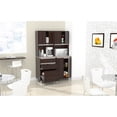 thumbnail image 3 of Inval AMBROSSIA 2 Piece Breakroom Pantry in Espresso and Gray Engineered Wood, 3 of 8