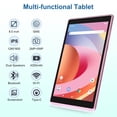 thumbnail image 3 of Android Tablet 8 inch, Android 12 Tablet, 4GB RAM 32GB ROM, Quad-Core Processor, Dual Camera, WiFi, 128GB Expand, Game, GMS Certified Tablets(Pink), 3 of 7