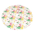 thumbnail image 5 of Cauagu 30" Christmas Tree Skirt Cute Baby Dinosaurs Pattern Christmas Tree Decorations Tree Mat for Xmas Decorations Occasion Holiday Home Decor -30", 5 of 7
