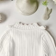 thumbnail image 5 of Kids' Girls Turtleneck Sweater Pearl Lace Collar Cute Knit Top Fall Winter Warm Cozy Layering Wear 2-10Y, 5 of 7