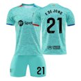 thumbnail image 1 of 23/24 FC Barcelona Two Away Kids Football Shirt Set, 1 of 2