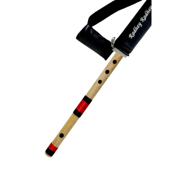 Musical Combo Flutes C Sharp 6 Hole (17 Inch) & D Natural 6 Hole (17 Inch) Bamboo Flute Bansuri with Flute Carry Bag Free By Indian Collectible