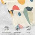 thumbnail image 5 of Yayeee 2 Pack Hand Towels for Bathroom 100% Cotton 16" x 28" Soft Absorbent Kitchen Towel, Red Geometric, 5 of 7