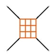 thumbnail image 1 of Primegos Baseball Net Strike Zone Target Adjustable Simple Installation Softball Baseball Pitching Target Practice Training Equipment, 1 of 8