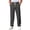 1Pack:DarkGray, variant on TANBOM Men's Straight Leg Relaxed Fit Casual Drawstring Polyester Pants Dark Gray 1-Pack 2XL