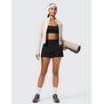 thumbnail image 3 of CRZ YOGA  Butterlift Linerless Shorts for Women 3" High Waisted Yoga Casual Lounge Workout with Pockets, 3 of 4