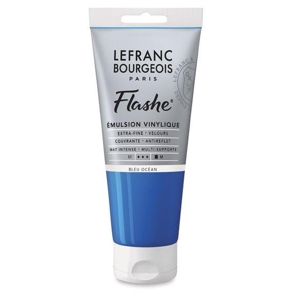 Lefranc & Bourgeois Flashe Vinyl Paint - Ocean Blue, 80 ml