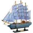 thumbnail image 1 of LIFKOME 1Set Sailboat Model Miniature Sailing Boats Wood Photo Prop Students Coastal Theme, 1 of 8
