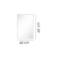 thumbnail image 2 of Ilios Innova | Espejo para Lavamanos con Marco Blanco, Diseño Minimalista y Montaje en Pared para Baño o Recámara, 2 of 9