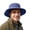 Blue, variant on Mens Wide Brim Sun Hat With Chin Strap, Cotton Safari Boonie Hat Adjustable Neck Cord Outdoor Fishing Cap, Lightweight Breathable Bucket Hat For Big Head Size Blue,One Size