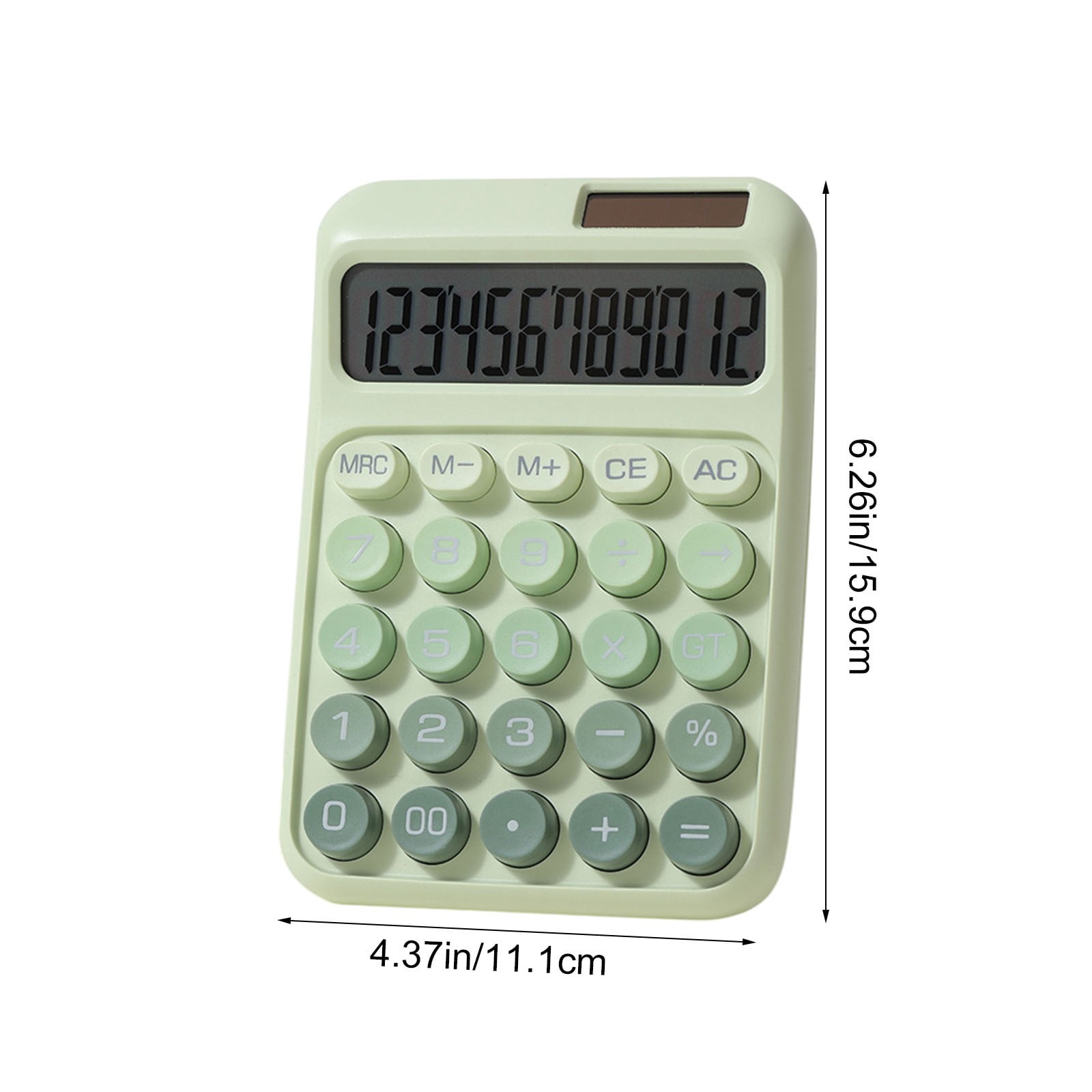 BRELIL Solar Powered Calculator, Dual Power Supply Calculator With 7 Cell Battery Backup, Large Display Desktop Calculator For Office Use, Study Supplies For Study And Teachers, Home Office Math Tool