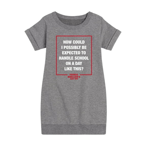 Ferris Bueller's Day Off - How Could I Possibly - Toddler And Youth Girls Fleece Dress