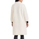 thumbnail image 3 of Abrigo largo de piel sintética para mujer INSPIRE CHIC con cierre de botones y manga larga, abrigo difuso de invierno XS blanco, 3 of 6