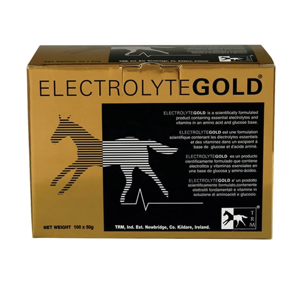 TRM Electrolyte Gold Horse Feed Supplement with Antioxidants | Replenishes Electrolytes and Combats Fatigue