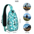 thumbnail image 4 of Crossbody Sling Backpack for Women Men Happy Dolphin Floaty Shoulder Sling Crossbody Casual Chest Bag for Travel Sports Running Hiking, 4 of 5