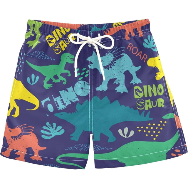 Boys Swim Trunks Beach Board Shorts Quick Dry Toddler Swimsuit Bathing Suits with Mesh Lining