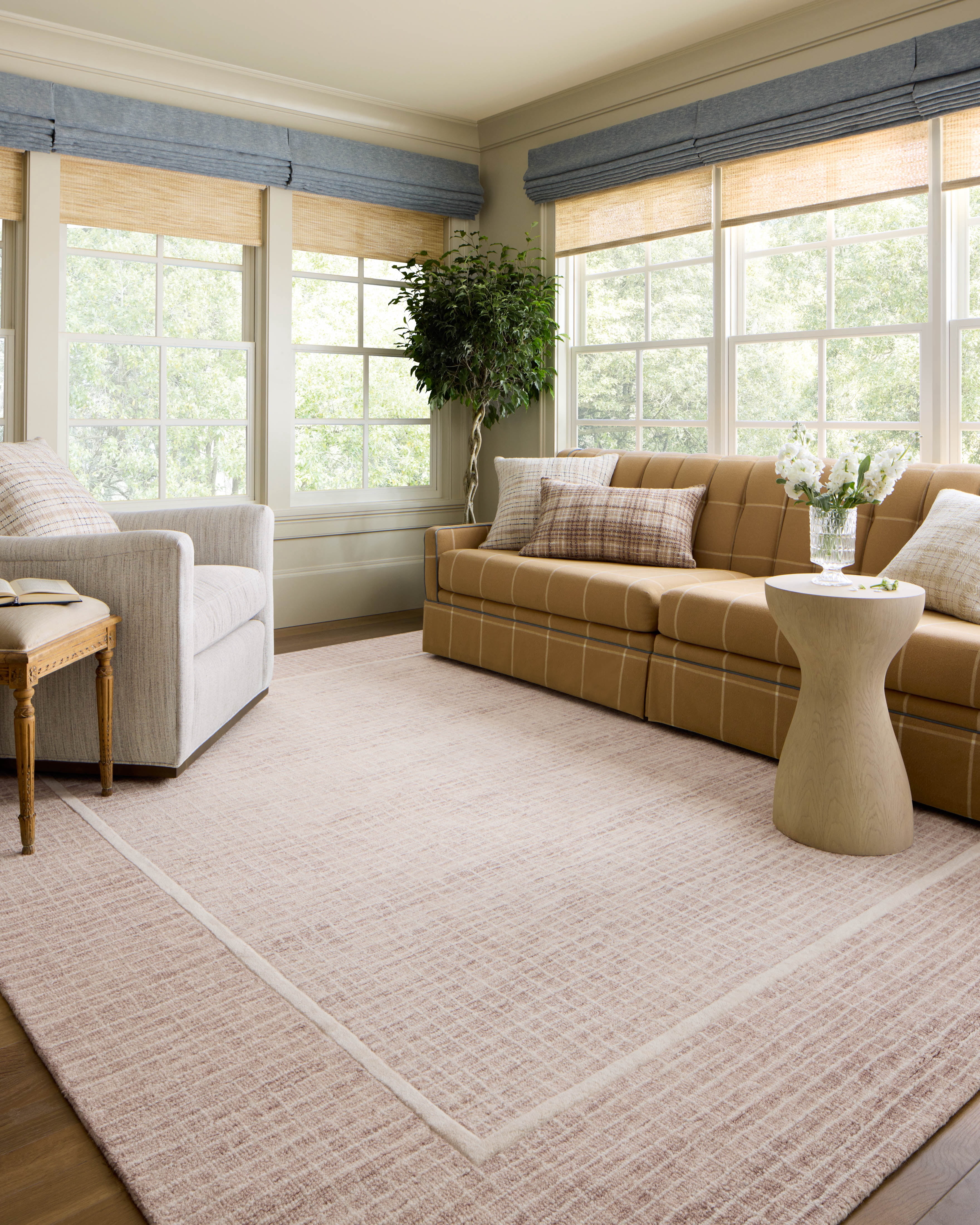 Chris Loves Julia x Loloi Briggs Blush / Ivory 9'-3" x 13' Area Rug