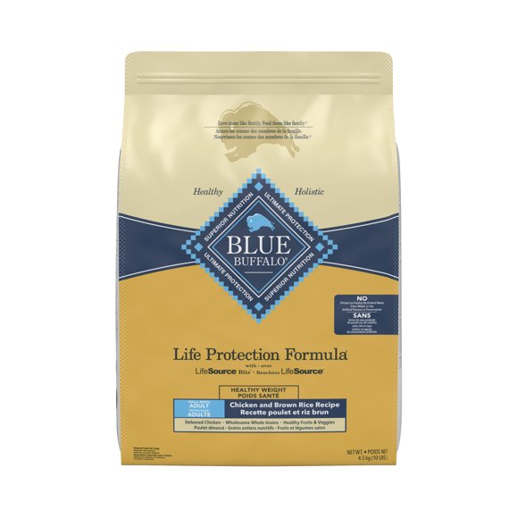 Blue Buffalo Life Protection Formula Adult Small Breed Healthy Weight Dry Dog Food, Chicken 4.5kg