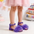 thumbnail image 4 of MEZZALL Girls Sandals Heeled Flip Flops For Kids With Elegant Dressy Sandals Kids For Parties And Occasions Versatile Toddler Shoes, 4 of 9