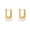 Style 4, variant on Women's U Shaped Stainless Steel Acrylic Resin Hoop Earrings Huggie Statement Ear Studs Style 2
