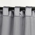 thumbnail image 2 of Exclusive Home Velvet Heavyweight Light Filtering Hidden Tab Top Curtain Panel Pair, 52"x84", Grey, 2 of 7