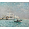 thumbnail image 3 of Maxime Maufra 23x20 Black Modern Framed Museum Art Print Titled - Having Entered a Three-Mats, Le Havre (ca. 1905), 3 of 5