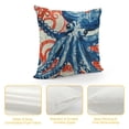 thumbnail image 4 of FUMJ Ocean Theme Square Pillow Case Mediterranean Style Decorative Throw Coastal Cushion Cover Sets  Pillow Covers,  Nautical Pillow Covers, 4 of 5
