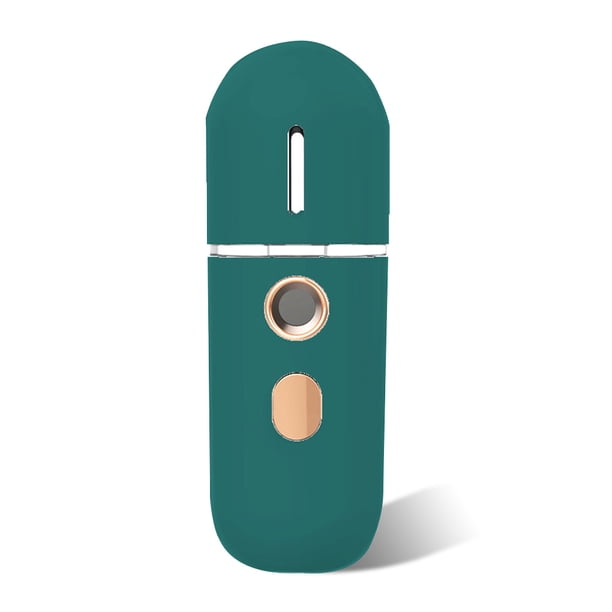 Mistol humidificador de mano Nebulizador facial Máquina de pulverización de agua Difusor hidratante Steamer Pulverizador Pinza Personal Cuidado Hogar Oscuro Verde seitruly HA028262-08B