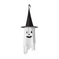 thumbnail image 2 of SDJMa Light Up Halloween Outdoor Hanging Ghost Decoration, White Pumpkin Ghost with LED Light for Outside Porch Patio Garden Yard Lawn Tree Decor, 2 of 8