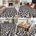 thumbnail image 5 of Large Area Rugs for Living Room Bedroom, Leopard Printed 8'x10' Rug Washable Carpet Runner Indoor Outdoor, Farmhouse Vintage Animals Black Grey Non Slip Floor Mats Rug for Kitchen, Patio, 5 of 8