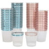 Just Artifacts 1oz Plastic Shot Glasses (120pcs, Baby Blue/Baby Pink)