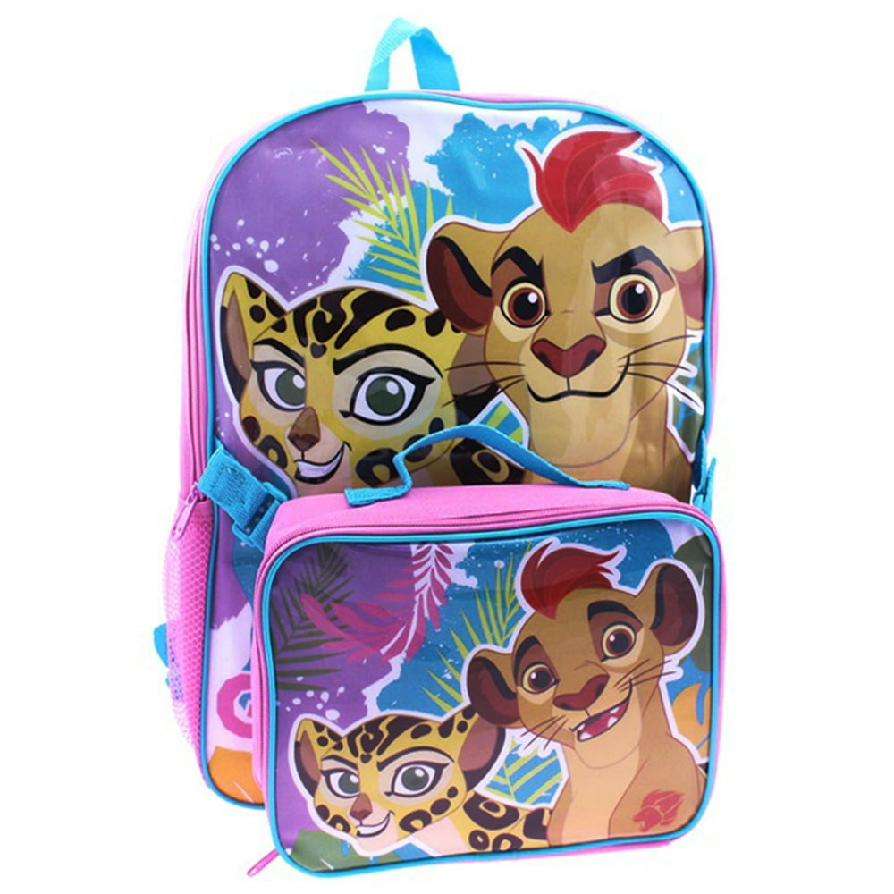 Disney The Lion King "Lion Guard" Backpack with Lunchbox purple