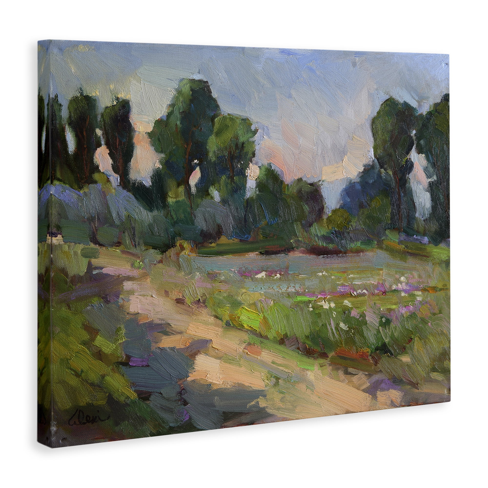 Stupell Industries Idaho Spring Tree Grove Landscape & Nature Painting Wrapped Canvas Art Print Wall Art, 48 x 36