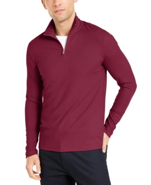 ribbed quarter zip