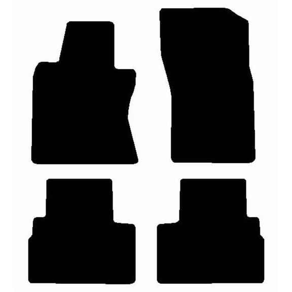 Auto Mats and Accessories 4 Piece Set Custom Carpeted Floor Mats Compatible with 2018-2024 Infiniti Q50 (Black) Made in the USA