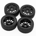 thumbnail image 3 of 1/10 Scale Road Racing Tires Upgrade Kit for Tamiya TT01 TT02 XV01 TA06 PTG-2 & HPI HSP RC Cars - Black 4-Piece Set, Compatible with Chevrolet C3 Models, 68x45x27mm Remote Control Vehicle Wheel, 3 of 6