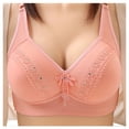 thumbnail image 4 of Sngxgn Bras for Women - Womens Bras, Compression Bra, Wirefree Bra( Red,42), 4 of 4