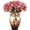 Purple, variant on 6pcs Artificial Hydrangea 18 Inch Long Stem Silk Hydrangea Flower for Home Décor Centerpieces DIY Wedding Bridal Bouquet (Green)