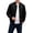 Black, variant on Mens Bomber Jacket Ribbed Collar Casual Cropped Jackets Wrinkle Free Lightweight Windbreakers Solid Color Stylish Baseball Jacket with Pockets Green L