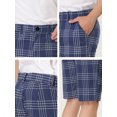 thumbnail image 6 of Lars Amadeus Men's Summer Plaid Shorts Regular Fit Business Chino Short Pants, 6 of 6