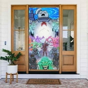 Ghostbusters Door Cover Decorated Banner Tapestry Home Decoration Holiday Party Supplies Door Banner Porch Sign Banner 72.8 x 35.4 Inch